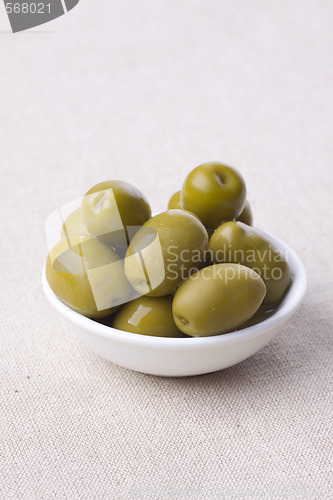 Image of green greek olives