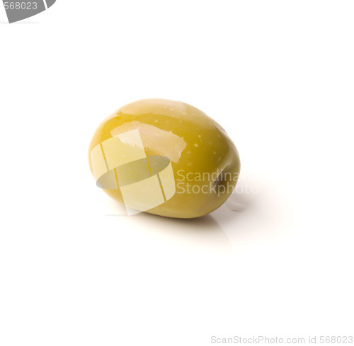 Image of green greek olive