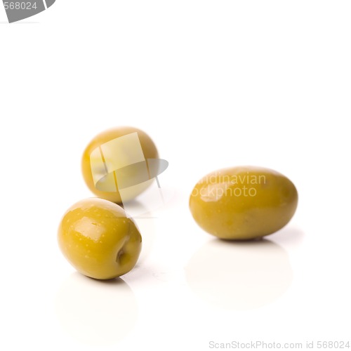 Image of green greek olives