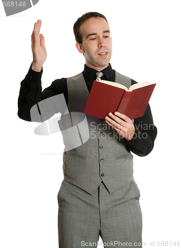 Image of Actor Reading His Script