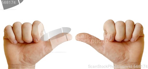 Image of Two hands showing each other