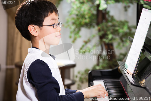 Image of Playing piano