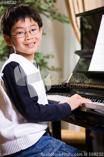 Image of Playing piano