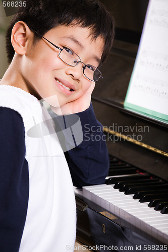 Image of Playing piano