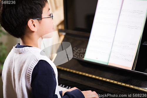 Image of Playing piano