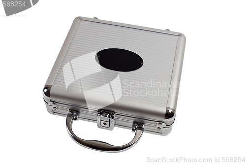 Image of Small metal briefcase