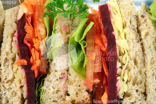Image of Salad Sandwich Background