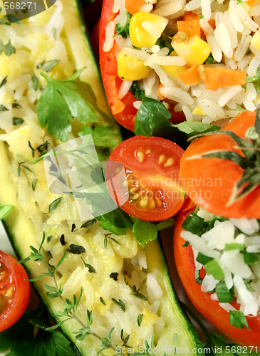Image of Stuffed Vegetable Background