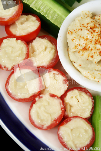 Image of Stuffed Tomatoes And Hummus