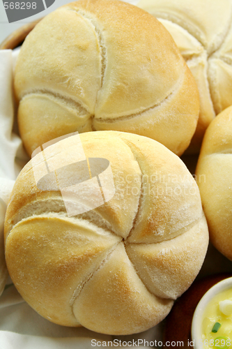 Image of Round Rolls And Butter