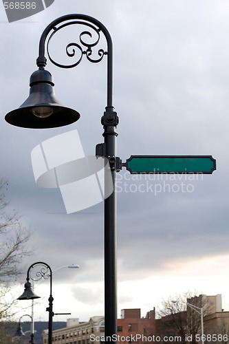 Image of Blank Street Sign