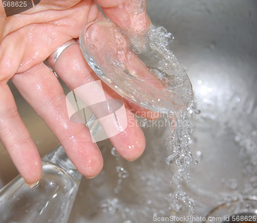 Image of washing glass