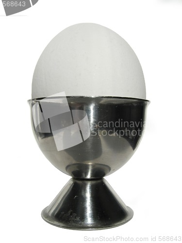 Image of egg in stand