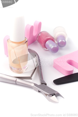 Image of pedicure beauty set