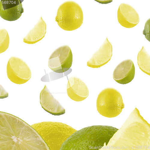 Image of Falling Lemon Background