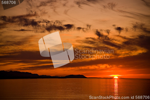 Image of Strait of Juan de Fuca Sunset