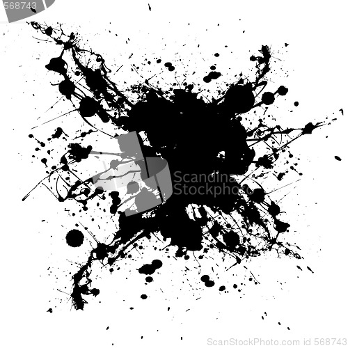 Image of inky black splat