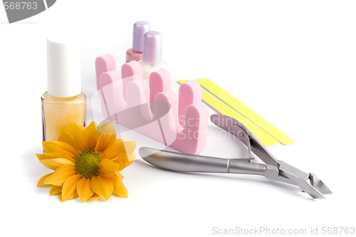 Image of pedicure beauty set
