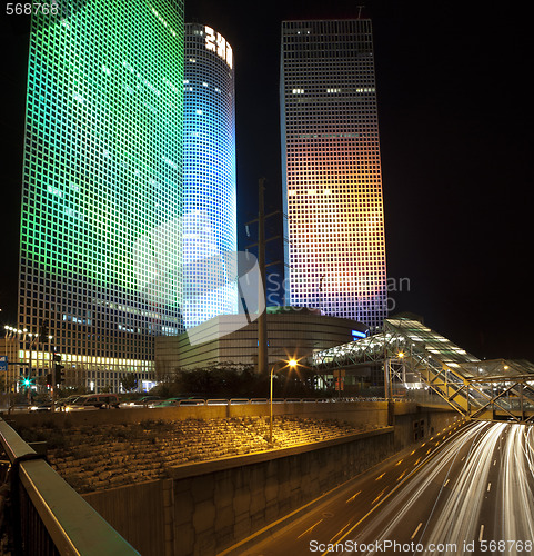 Image of Tel Aviv night city