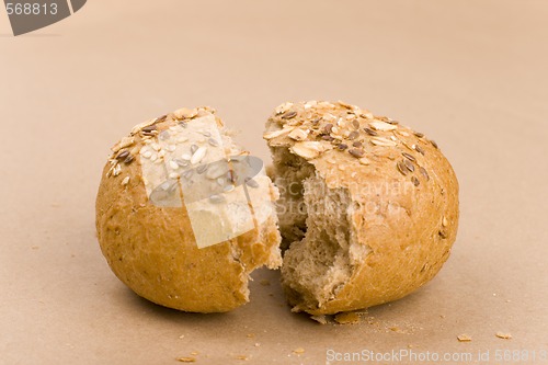 Image of  bread halves