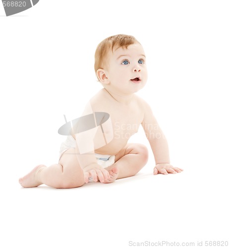 Image of baby boy in diaper