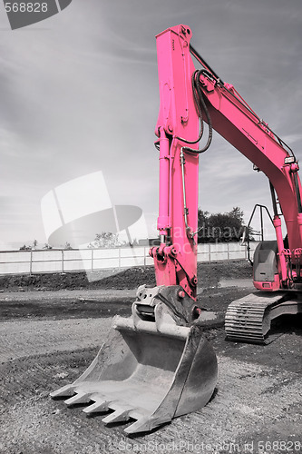 Image of Pink Excavator Bucket