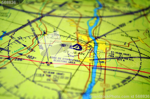 Image of Air navigation map
