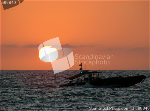 Image of Sunset, Pacific Ocean.