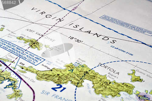 Image of Map of the Virgin Islands