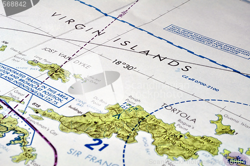 Image of Map of the Virgin Islands