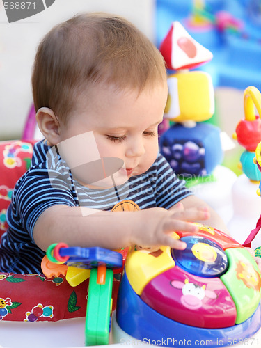 Image of Baby playing