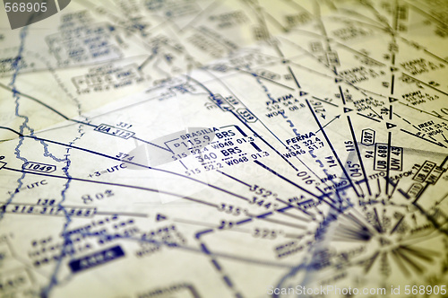 Image of Air navigation: map of Brazil (Brasilia area)