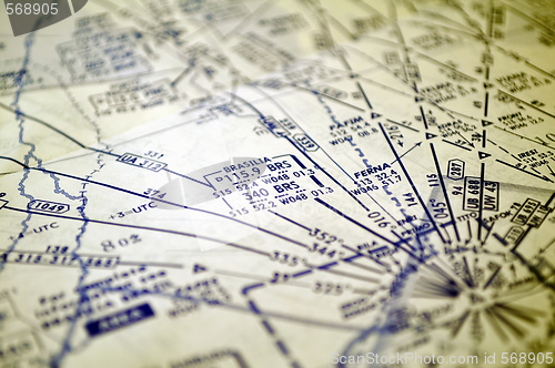 Image of Air navigation: map of Brazil (Brasilia area)