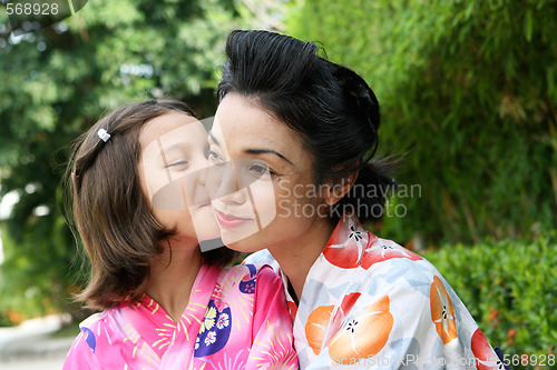 Image of Family dressed in kimono.