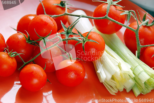 Image of cherry tomatoes background