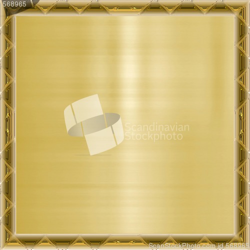Image of gold background in frame