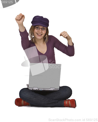 Image of Happy young woman