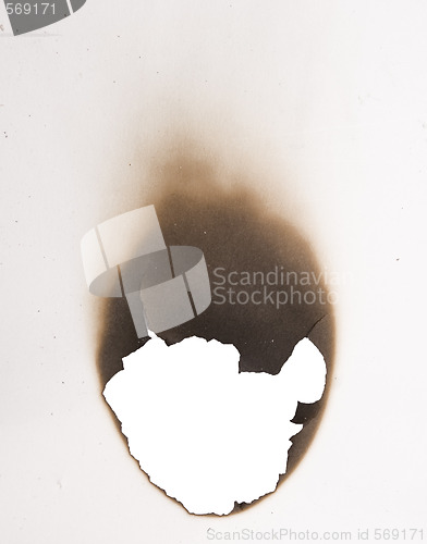 Image of burnt hole