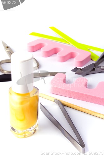 Image of pedicure beauty set