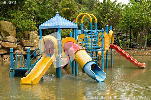 Image of Colorful water playground