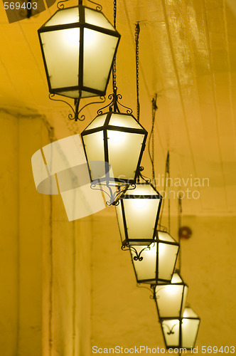 Image of Line of lanterns