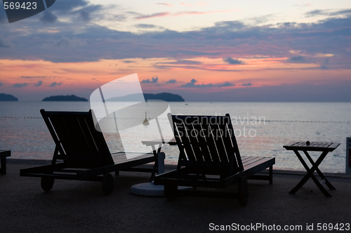 Image of Beach benches