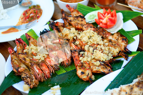 Image of Grilled pacific prawns 