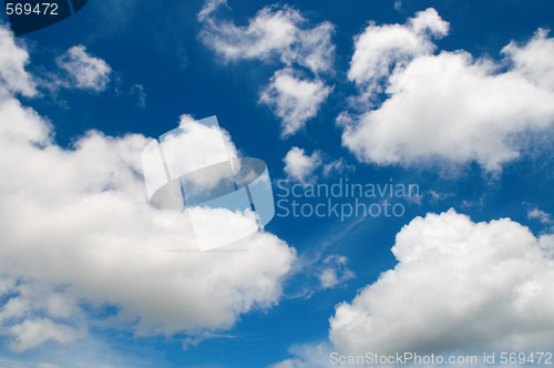 Image of Cotton like cloudy sky