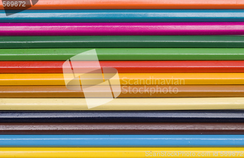 Image of colored pencils background