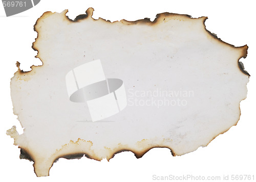 Image of burnt paper