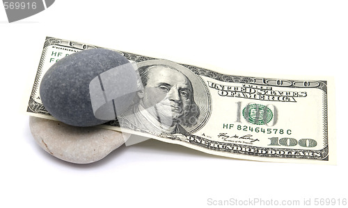 Image of dollars and stones