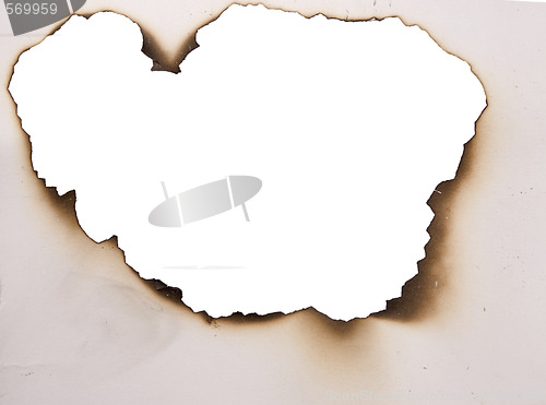 Image of burnt hole