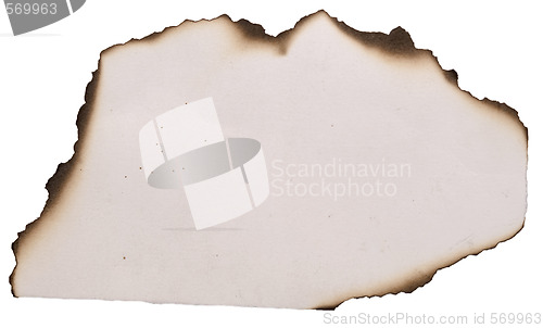 Image of old burnt paper