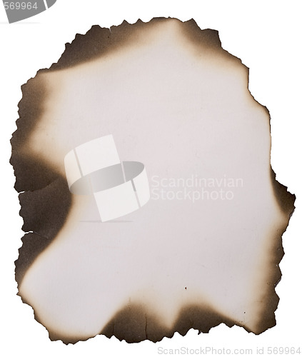 Image of old burnt paper